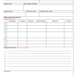 Fixture Inspection Documentation For Engineering – Within Engineering Inspection Report Template