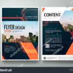 Flyers Design Template Vector. Abstract Blue Cover Book Regarding Engineering Brochure Templates