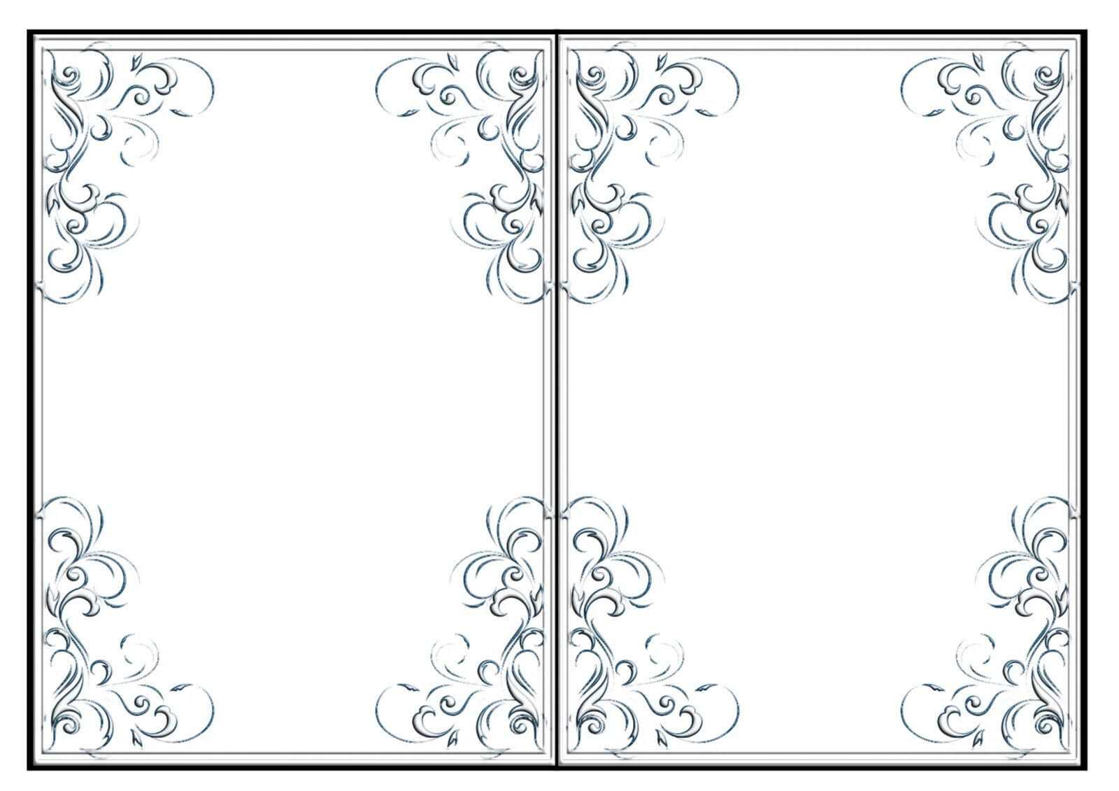 Fold Card Template Imnettle.free Printable Quarter Fold Card Within Quarter Fold Card Template