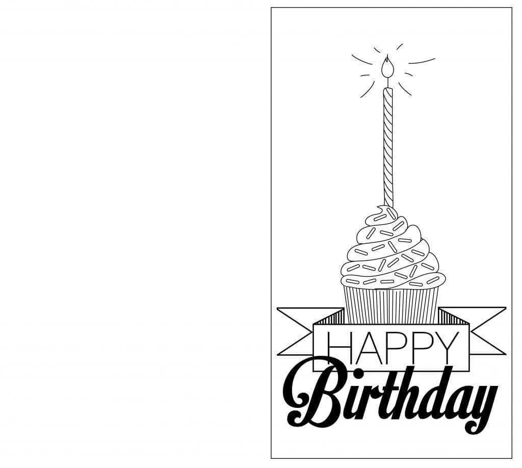 Foldable Birthday Card Template – Hizir.kaptanband.co Pertaining To Foldable Birthday Card Template