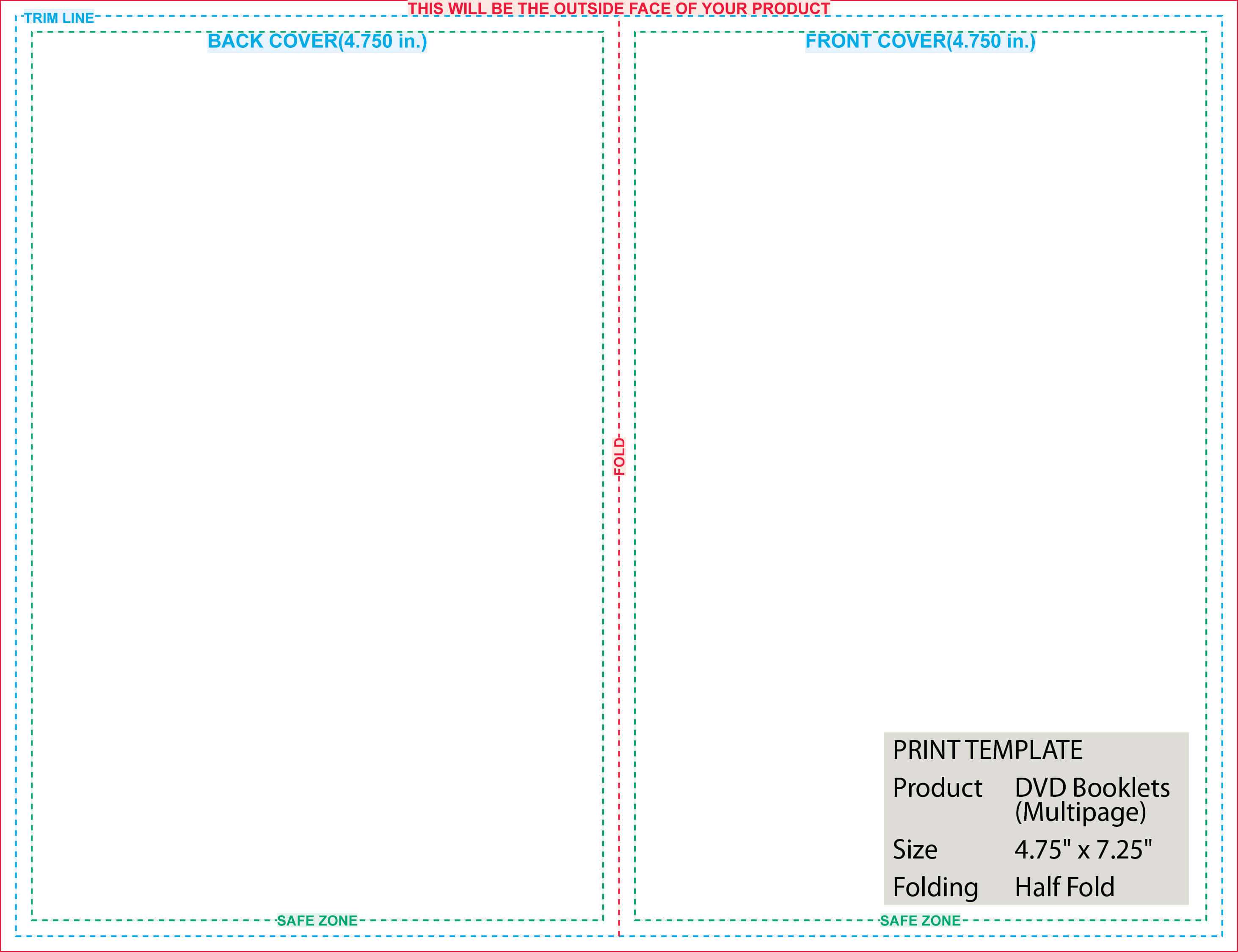 Folded Templates Inside Brochure 4 Fold Template