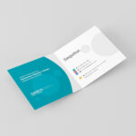 Foldover Business Cards Fold Over Card Template Fresh With Fold Over Business Card Template