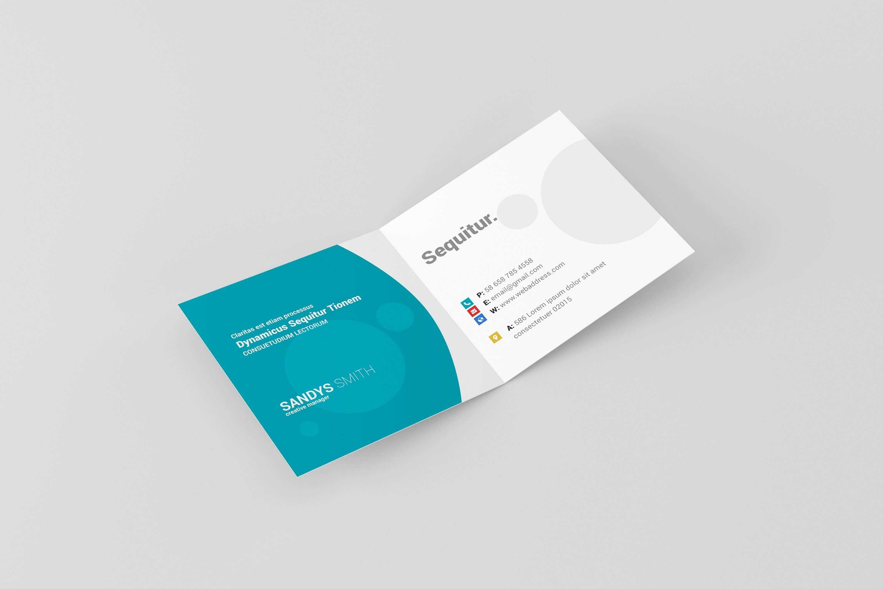 Foldover Business Cards Fold Over Card Template Fresh With Fold Over Business Card Template