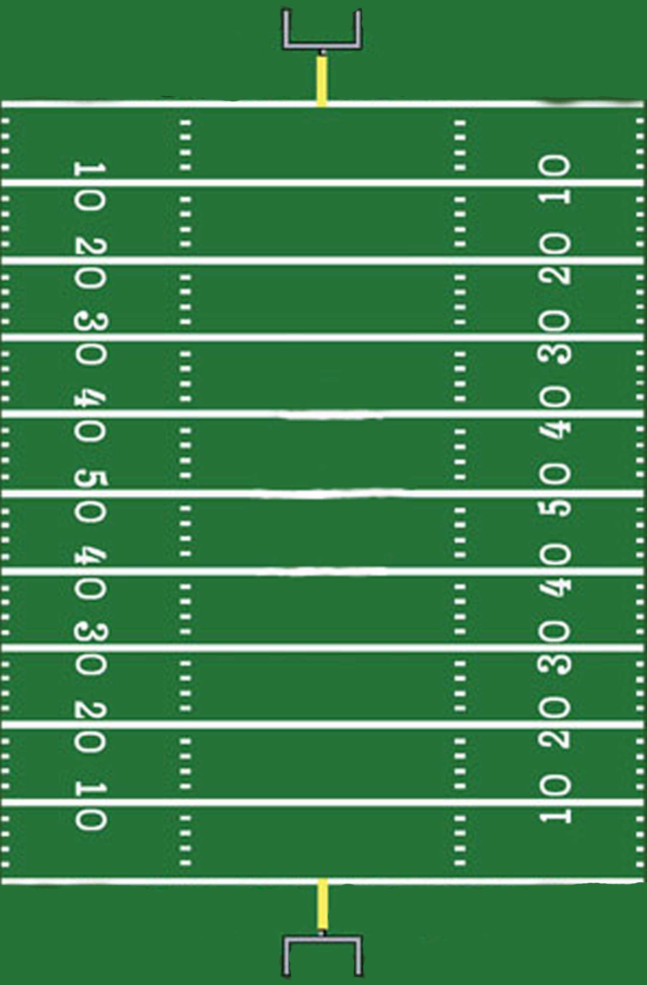 Football Field Template I Made For A Sign | Hunter's 1St with Blank Football Field Template