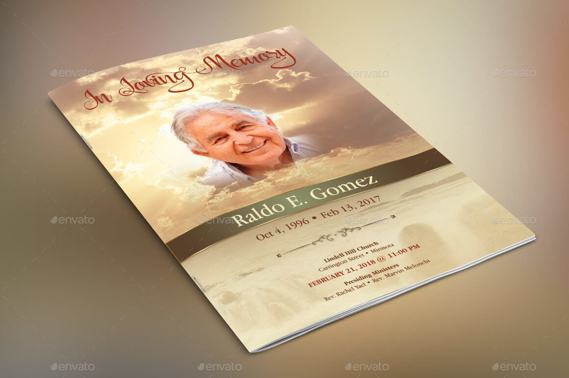 Forever Funeral Program Template For Memorial Brochure Template