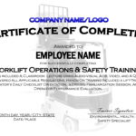 Forklift Training Card Template Certificationallet Free Inside Forklift Certification Template