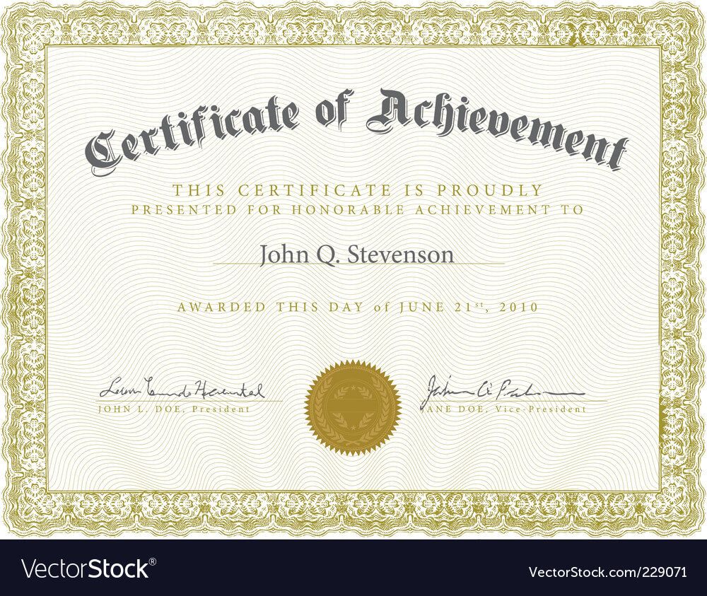 Formal Ornate Certificate Template Intended For Life Membership Certificate Templates
