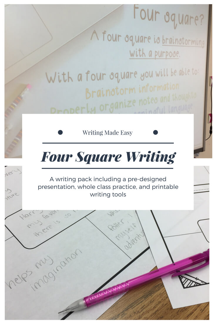 Four Square Writing | Ready Made Lessons | Four Square In Blank Four Square Writing Template