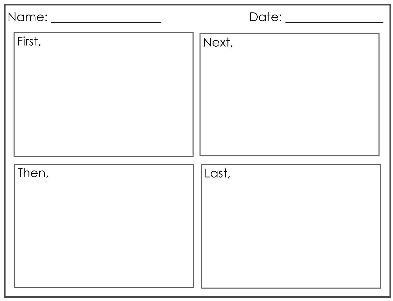 Four Square Writing Template Printable | Four Square Writing With Blank Four Square Writing Template