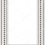 Frame Border Design Template Black White Decorative Vector For Certificate Border Design Templates