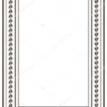 Frame Border Design Template Black White Decorative Vector For Certificate Border Design Templates