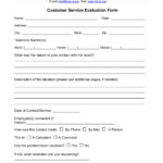 Free 14+ Customer Service Evaluation Forms | Pdf With Regard To Blank Evaluation Form Template