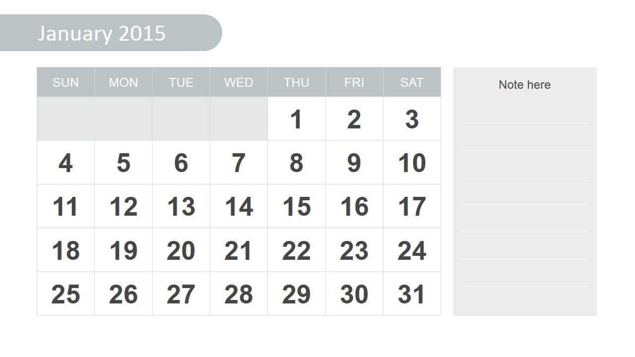 Free 2015 Calendar Template For Powerpoint Within Powerpoint Calendar Template 2015