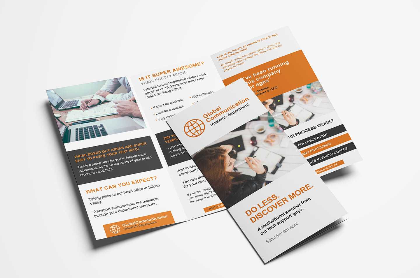 Free 3 Fold Brochure Template For Photoshop & Illustrator Inside Brochure Templates Ai Free Download