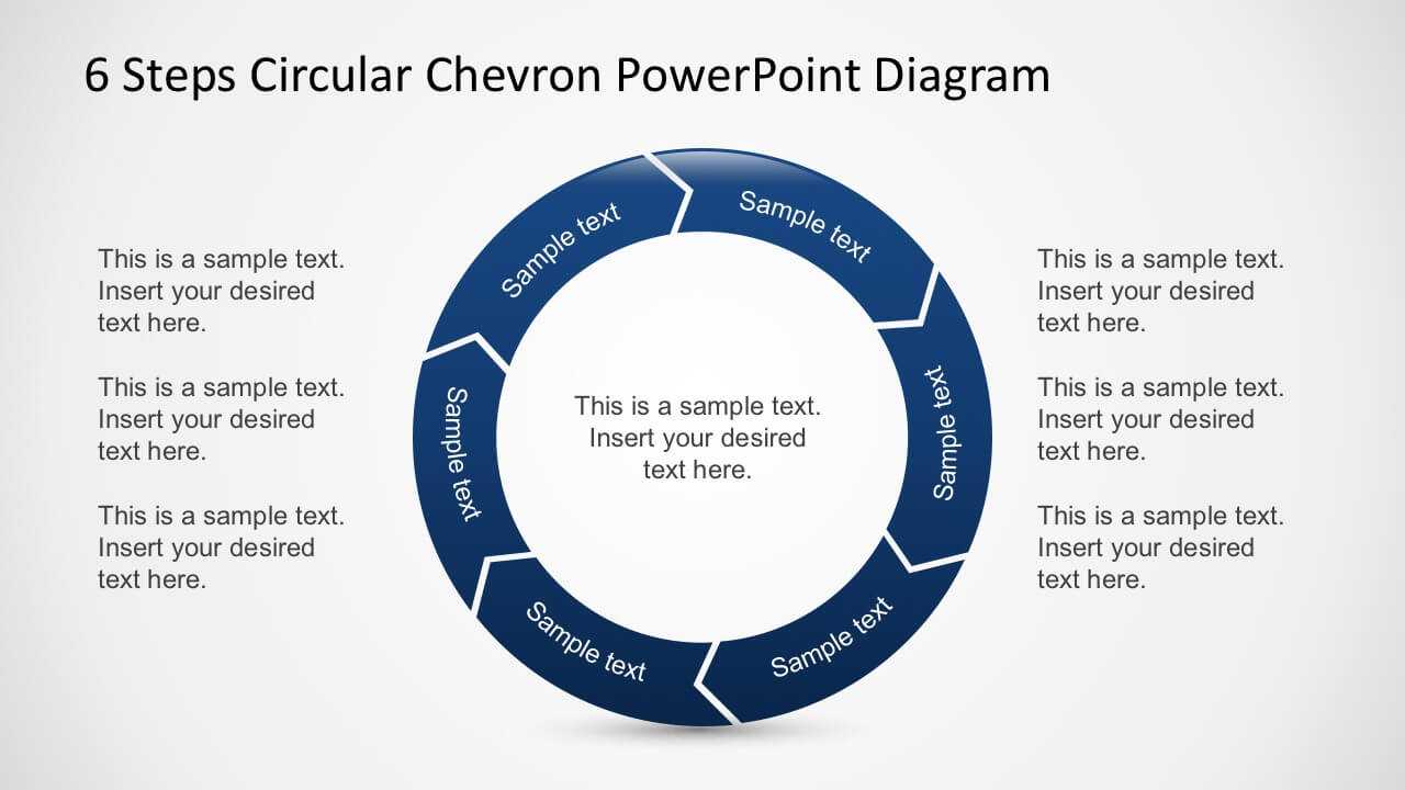 Free 6 Steps Circular Chevron Powerpoint Diagram Regarding Powerpoint Chevron Template