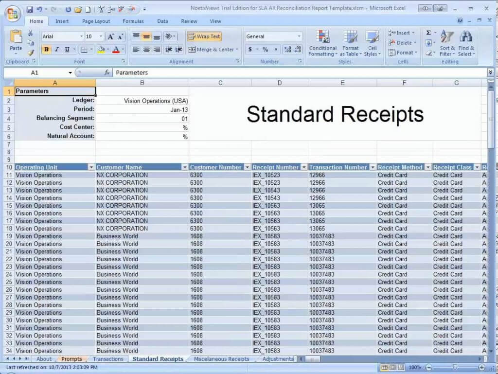 Free Accounts Receivable Spreadsheet Template Example Within Accounts Receivable Report Template