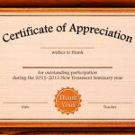 Free Appreciation Certificate Templates Supplier Contract In Certificate Of Excellence Template Word