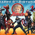 Free Avengers Birthday Tarpaulin | Dioskouri Designs With Regard To Avengers Birthday Card Template