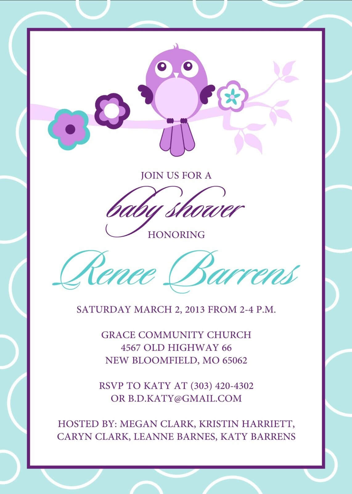 Free Baby Shower Invitation Templates Microsoft Word (9 For Free Baby Shower Invitation Templates Microsoft Word