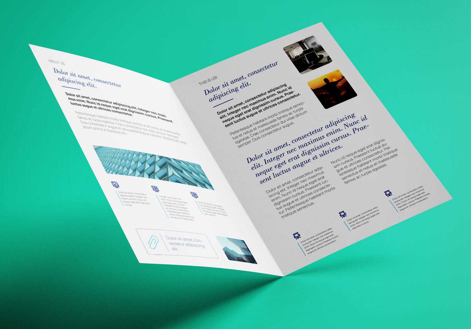 Free Bi-Fold A4 Brochure Mockup Psd - Good Mockups with regard to 2 Fold Brochure Template Psd