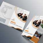 Free Bi-Fold Brochure Psd On Behance pertaining to Two Fold Brochure Template Psd