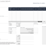 Free Bill Of Lading Templates | Smartsheet For Proof Of Delivery Template Word