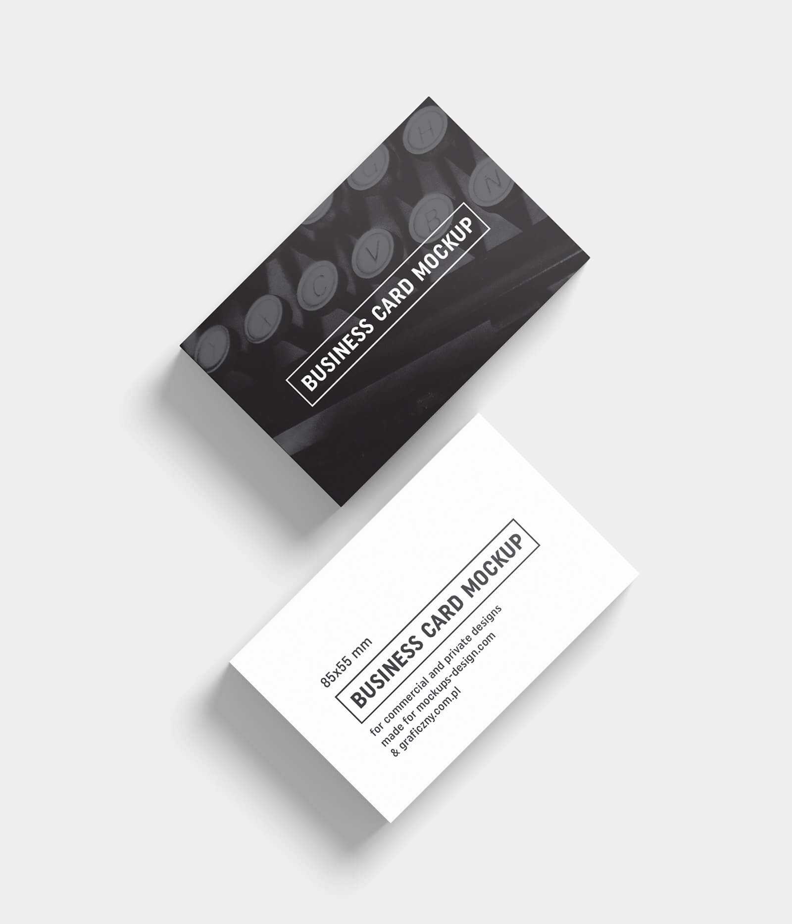 Free Black & White Business Card Mockup Psd Templates – Good For Black And White Business Cards Templates Free