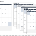 Free Blank Calendar Templates – Smartsheet In Blank One Month Calendar Template