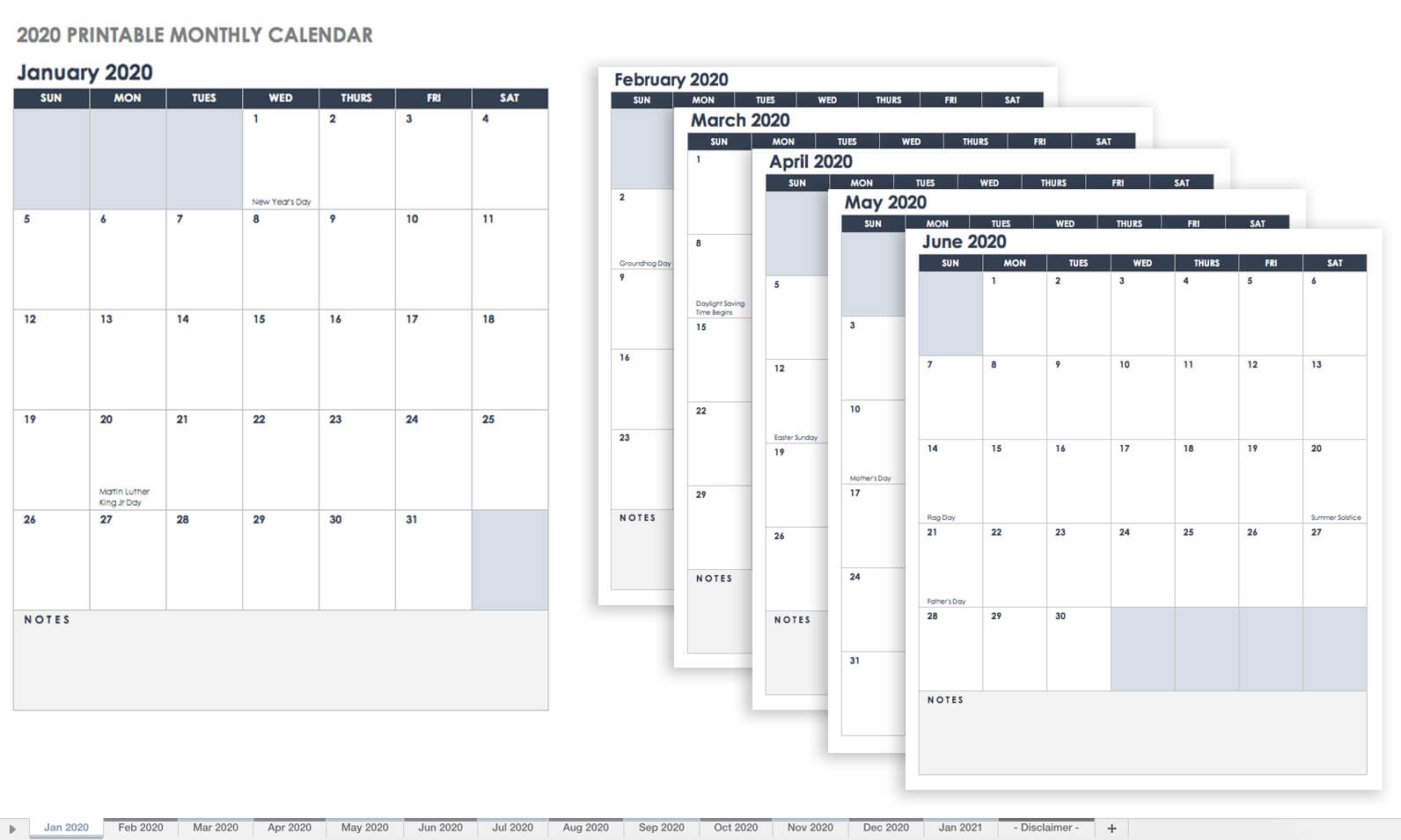 Free Blank Calendar Templates – Smartsheet In Blank One Month Calendar Template