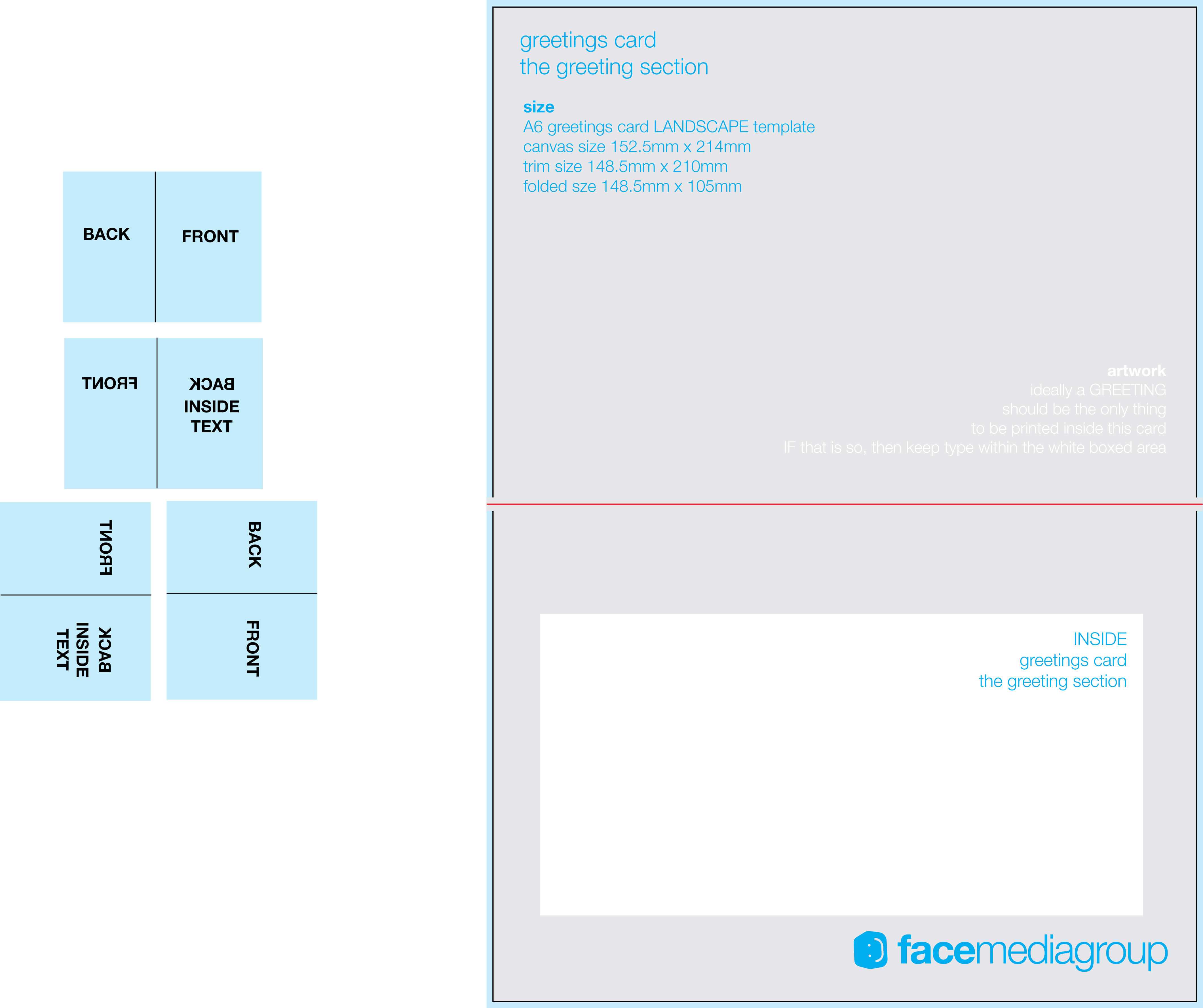 Free Blank Greetings Card Artwork Templates For Download Throughout Foldable Card Template Word