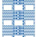 Free Blue And White Printable Tent Cards | Free Printables Inside Free Printable Tent Card Template