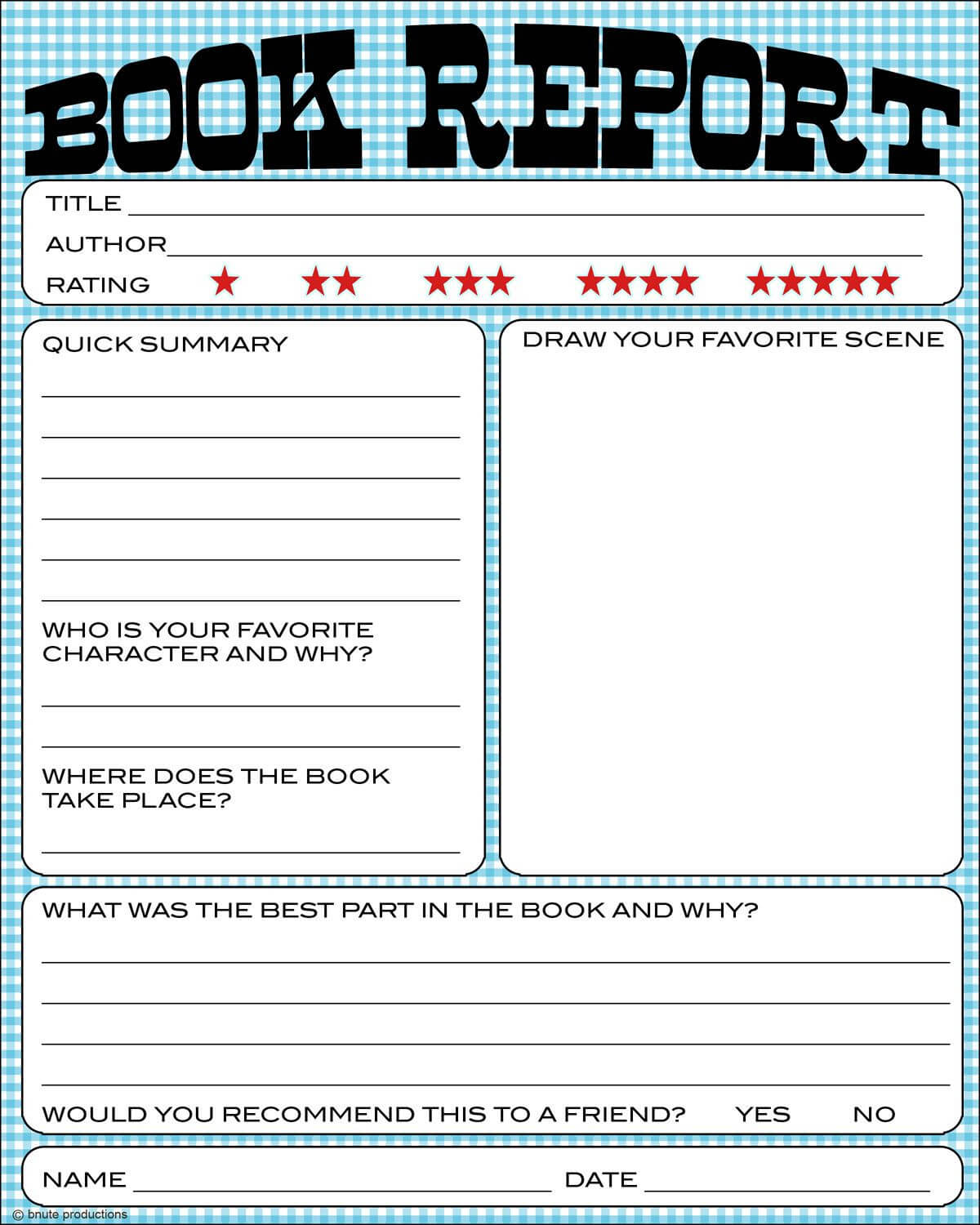 Free Book Report Printable – Great For Lower Primary Grades Inside Quick Book Reports Templates