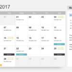 Free Calendar 2017 Template Inside Microsoft Powerpoint Calendar Template