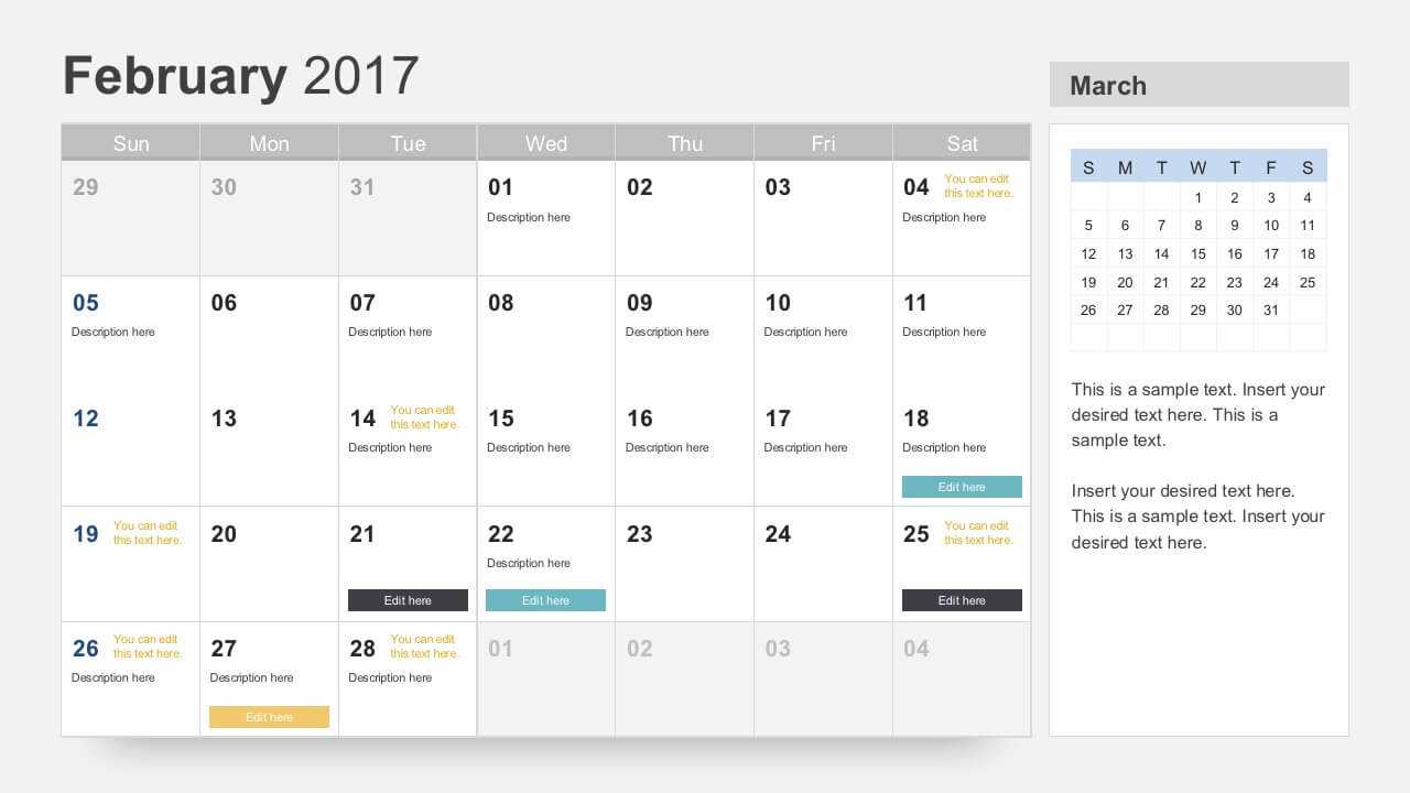 Free Calendar 2017 Template Inside Microsoft Powerpoint Calendar Template