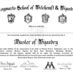 Free Certificate Of Hogwarts To Download And Use | Harry With Regard To Harry Potter Certificate Template