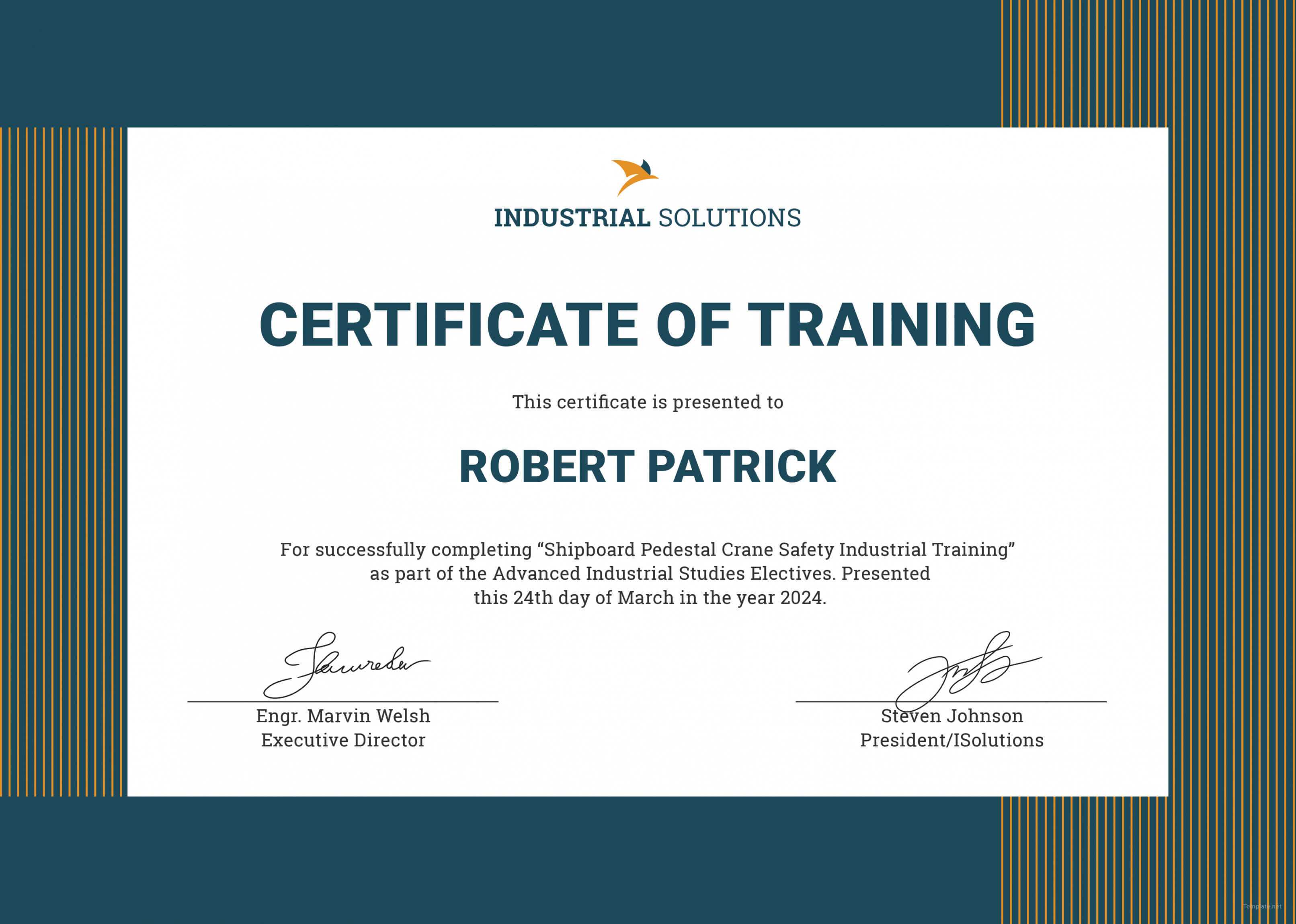 Free Certificate Template Training Filename Elsik Blue with Fall Protection Certification Template