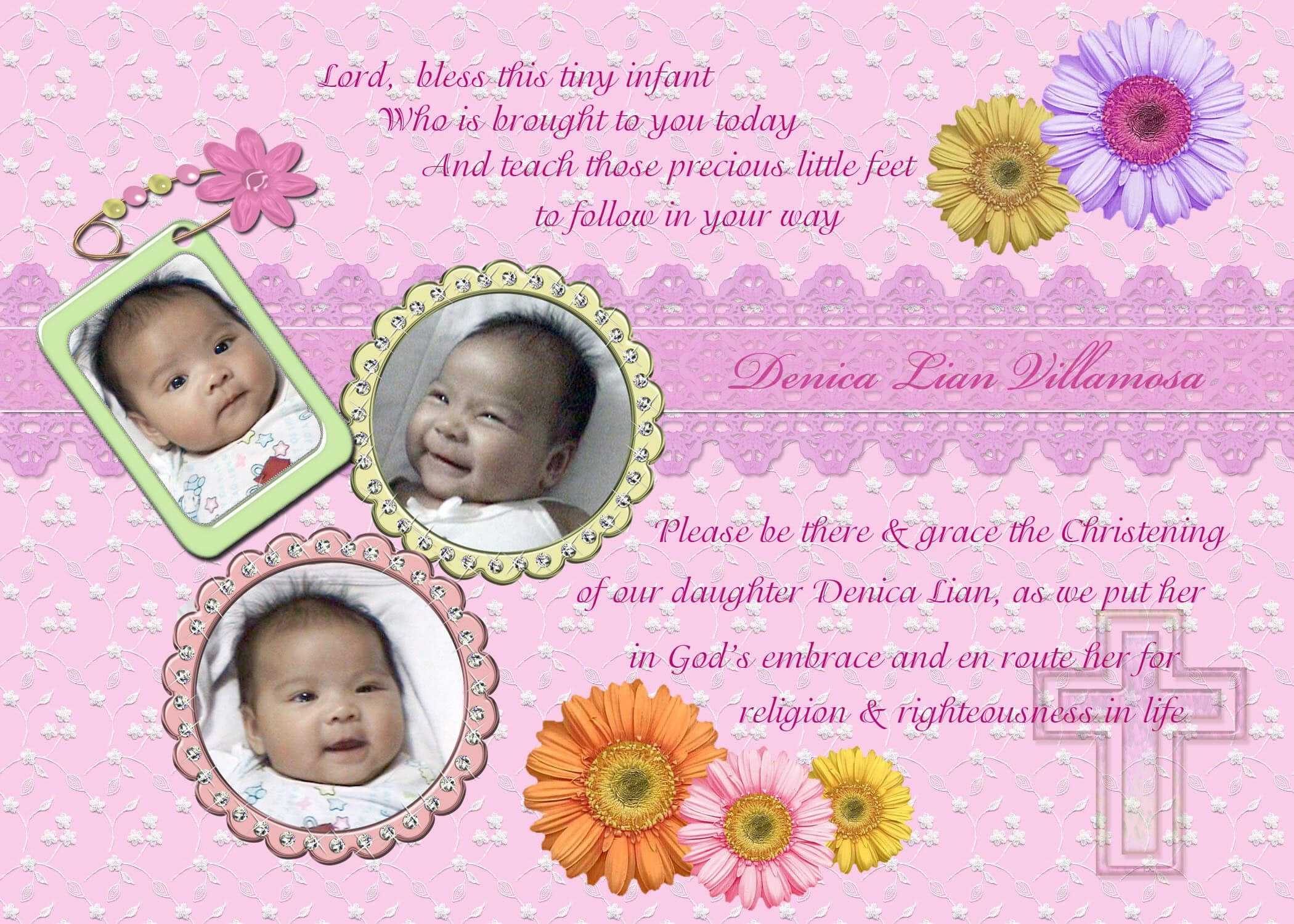 Free Christening Invitation Templates Download | Cards Intended For Free Christening Invitation Cards Templates