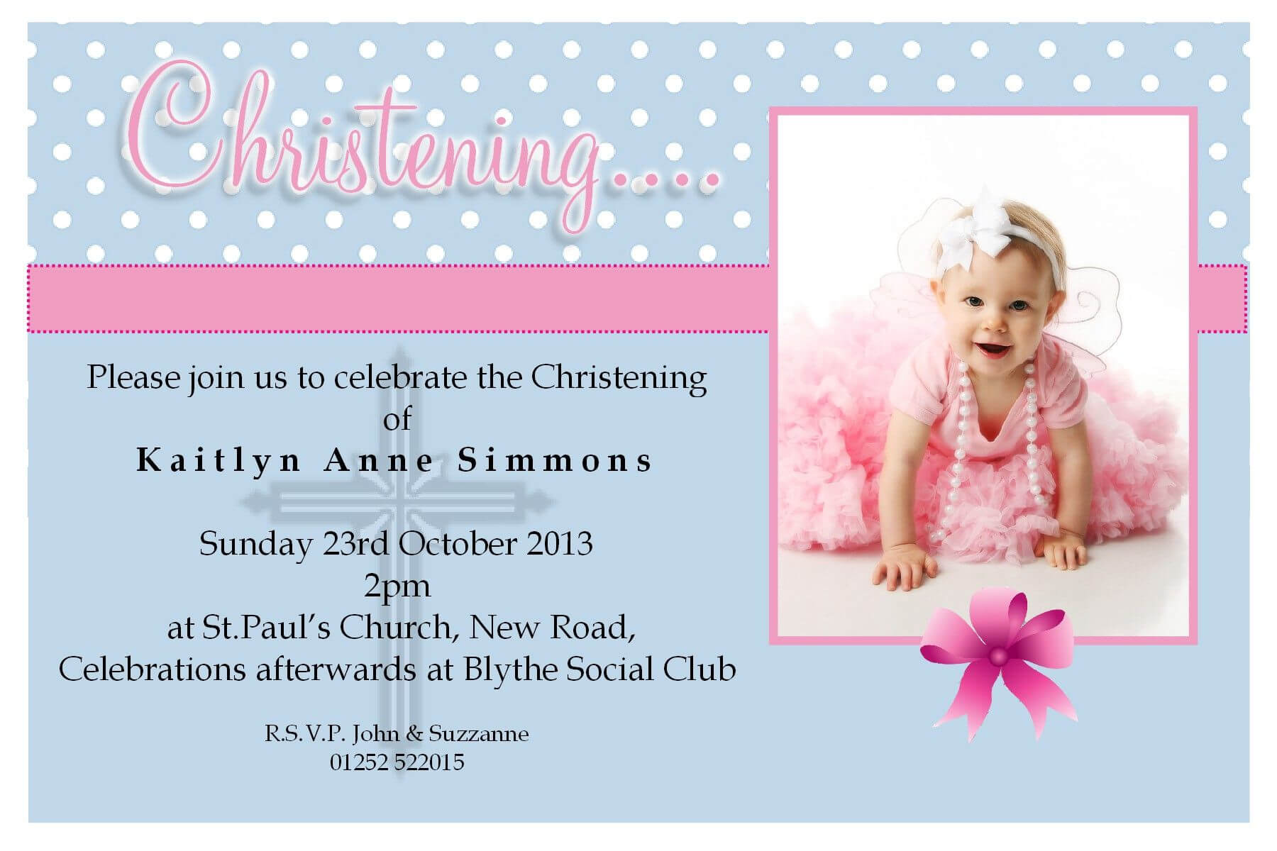 Free Christening Invitation Templates Photoshop | Baptism Inside Free Christening Invitation Cards Templates