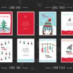 Free Christmas Card Templates For Photoshop &amp; Illustrator in Free Christmas Card Templates For Photoshop