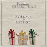 Free Christmas Gift Certificate Template | Customize Online For Christmas Gift Certificate Template Free Download