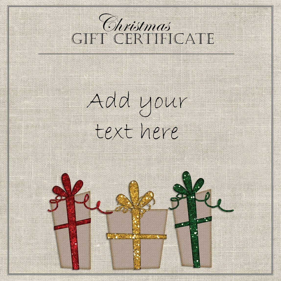 Free Christmas Gift Certificate Template | Customize Online For Christmas Gift Certificate Template Free Download