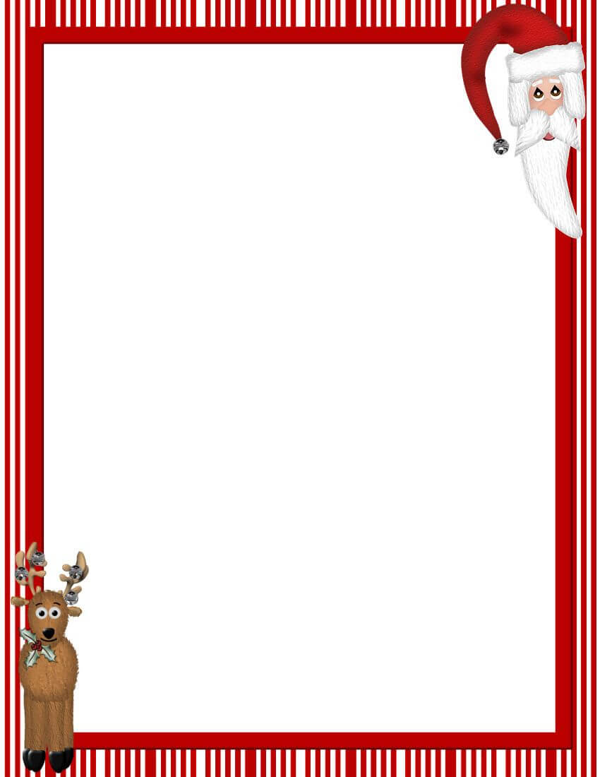 Free Christmas Paper Computer | Christmas Free Stationery Pertaining To Christmas Border Word Template