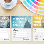Free Church Connection Cards – Beautiful Psd Templates Inside Push Card Template