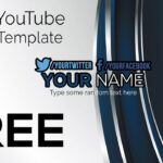Free Clean Youtube Banner Template (Photoshop And Gimp) Inside Gimp Youtube Banner Template