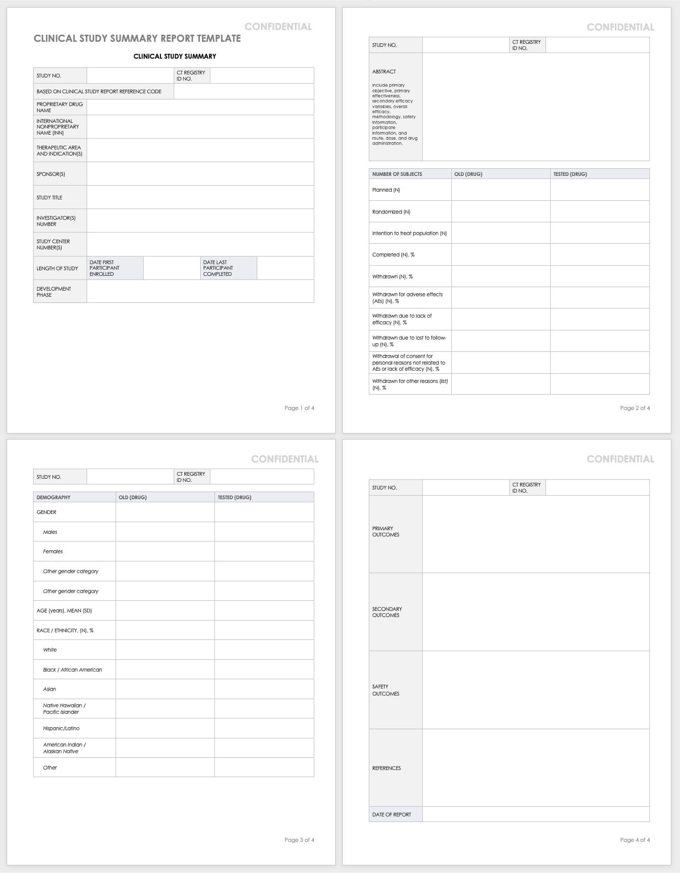 Free Clinical Trial Templates | Smartsheet Throughout Clinical Trial Report Template