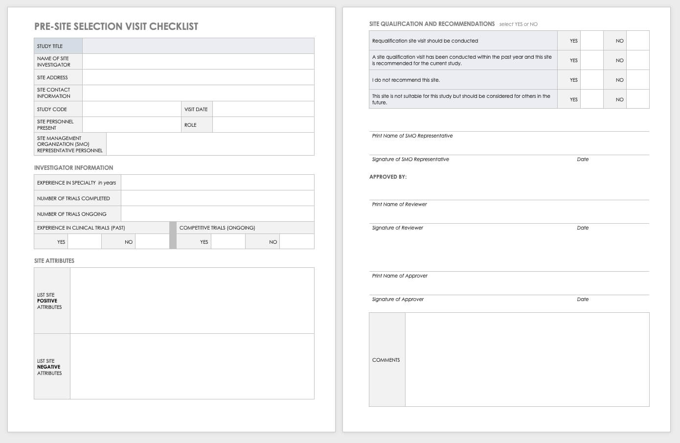 Free Clinical Trial Templates | Smartsheet Throughout Monitoring Report Template Clinical Trials