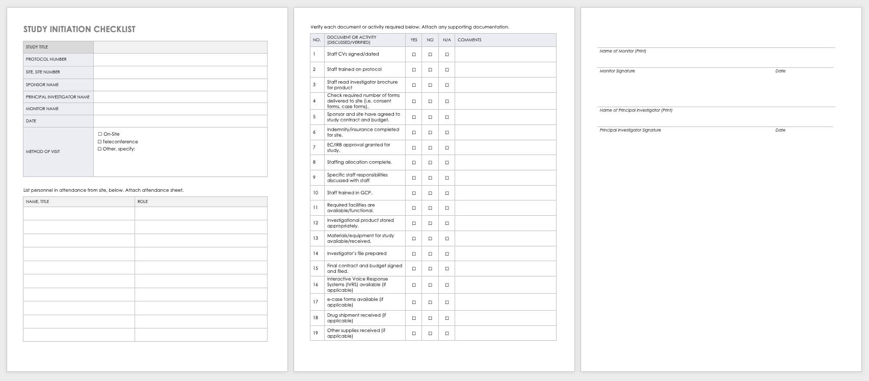 Free Clinical Trial Templates | Smartsheet With Monitoring Report Template Clinical Trials