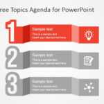 Free Colorful Three Topics Agenda For Powerpoint Intended For Replace Powerpoint Template