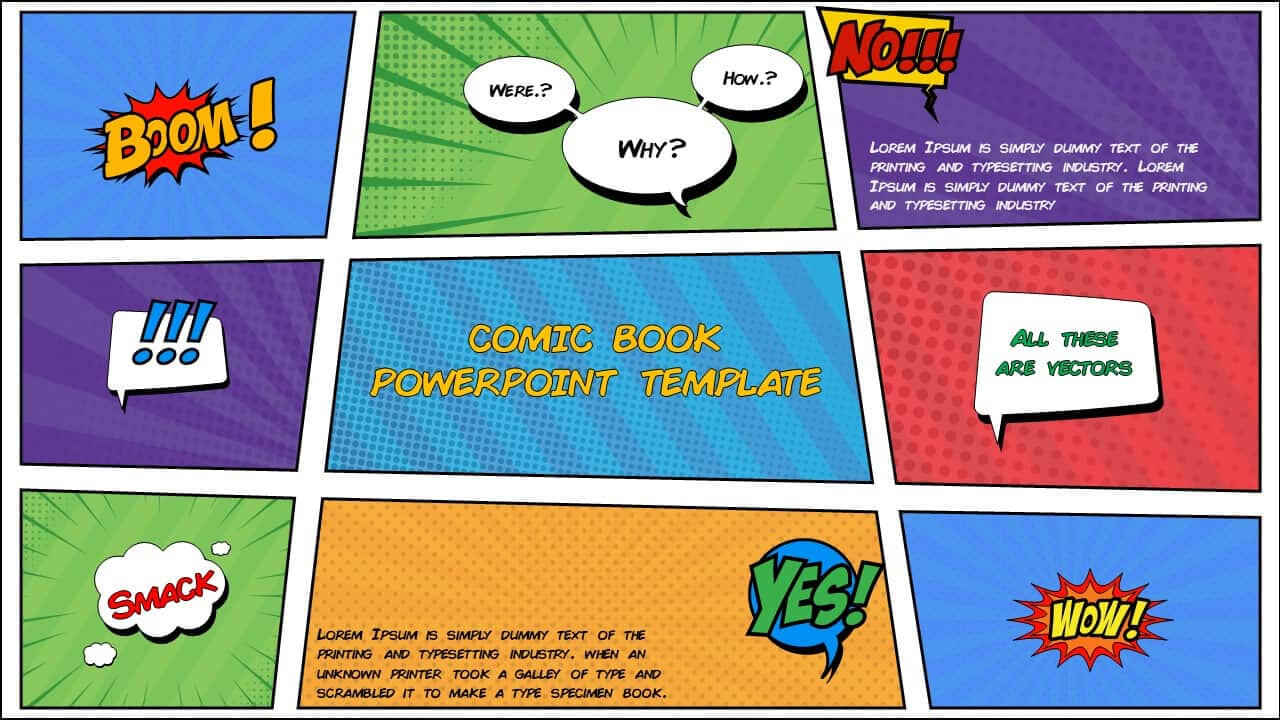 Free Comic Book Powerpoint Template For Download | Slidebazaar For Powerpoint Comic Template