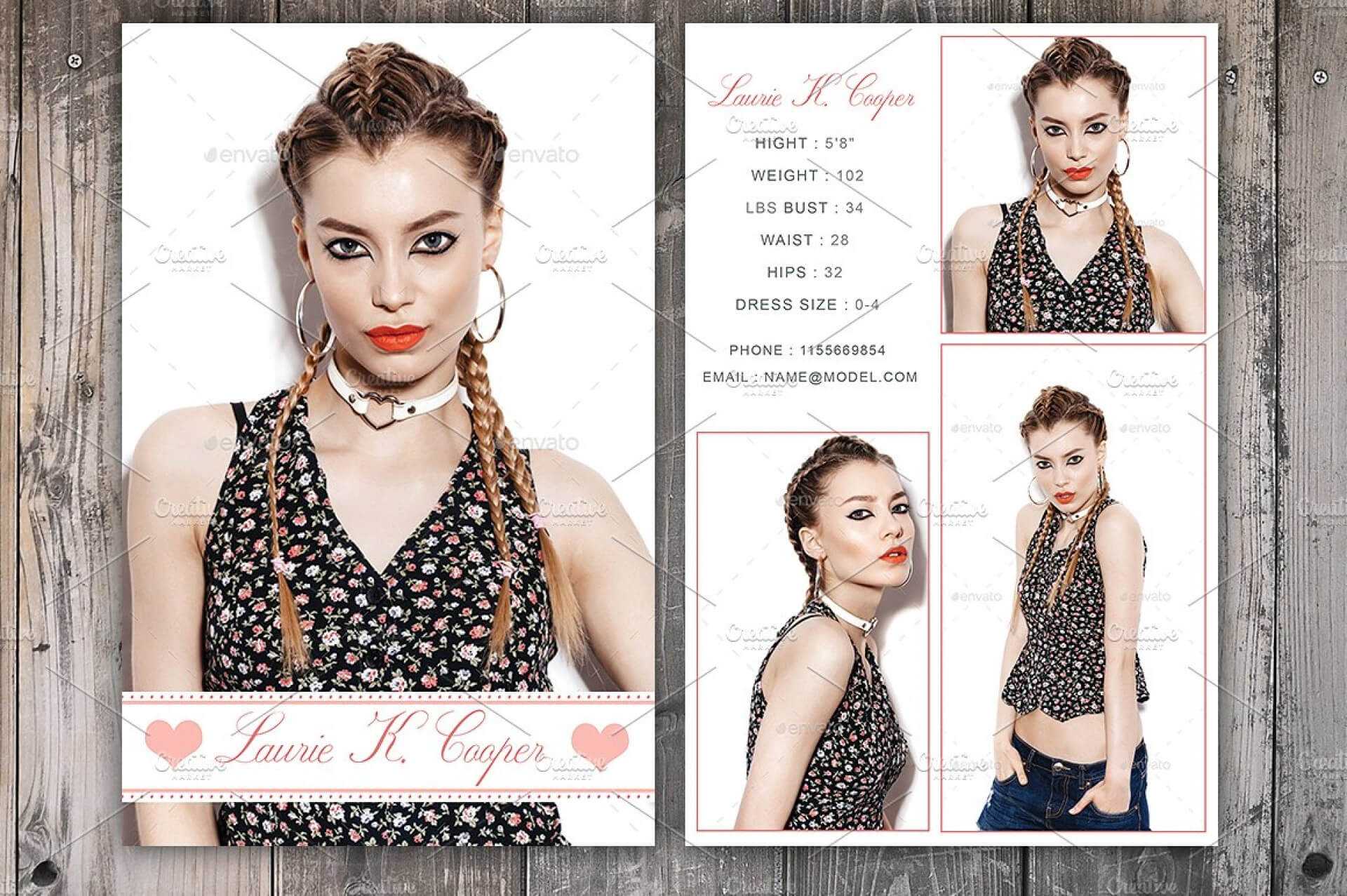 Free Comp Card Template Brochure Templates For Mac Photoshop Inside Free Model Comp Card Template